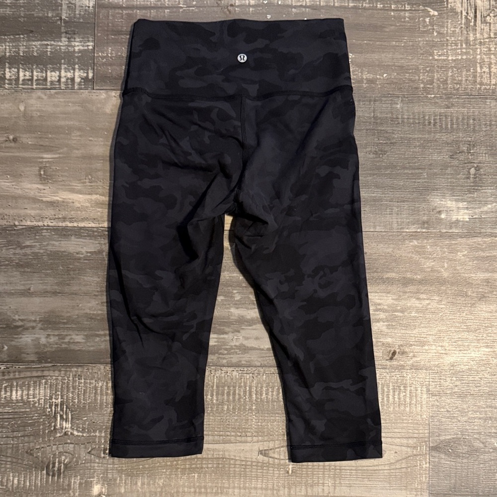Lululemon Athletica Black Camouflage Leggings